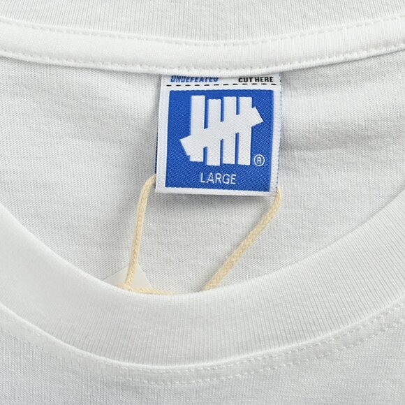 Undefeated Blue Print White Short-Sleeved T-Shirt - Picture 4 of 7